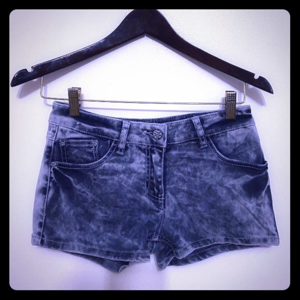 Classic Look Vintage Denim Tie-Dye Shorts